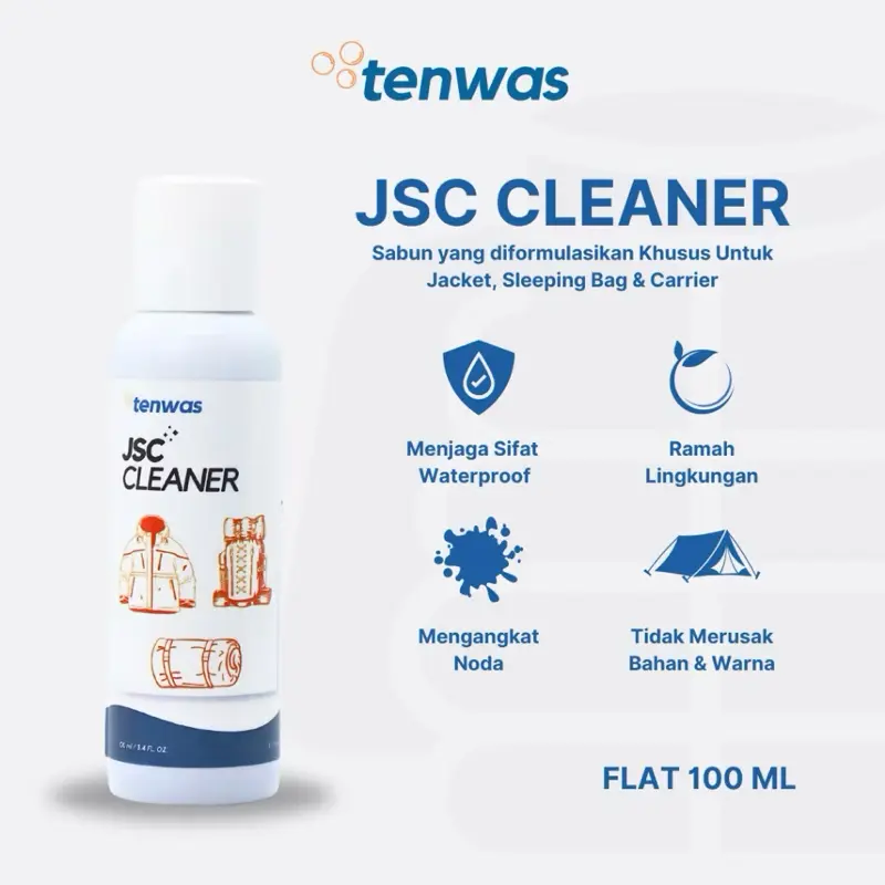 Tenwas Sabun Pembersih Jacket, Sleeping Bag dan Carrier | JSC Cleaner