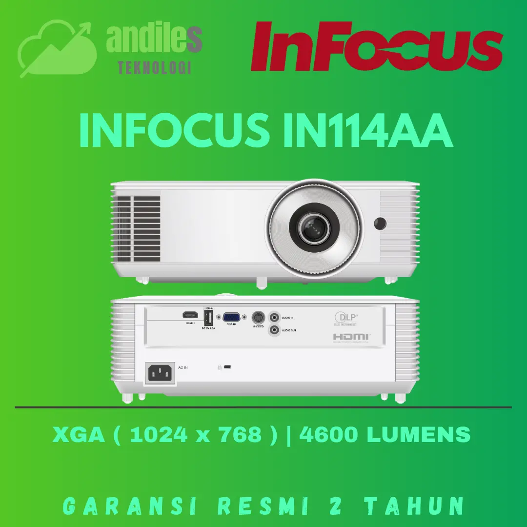 Proyektor INFOCUS IN114AA XGA 4600 Lumens Garansi Resmi