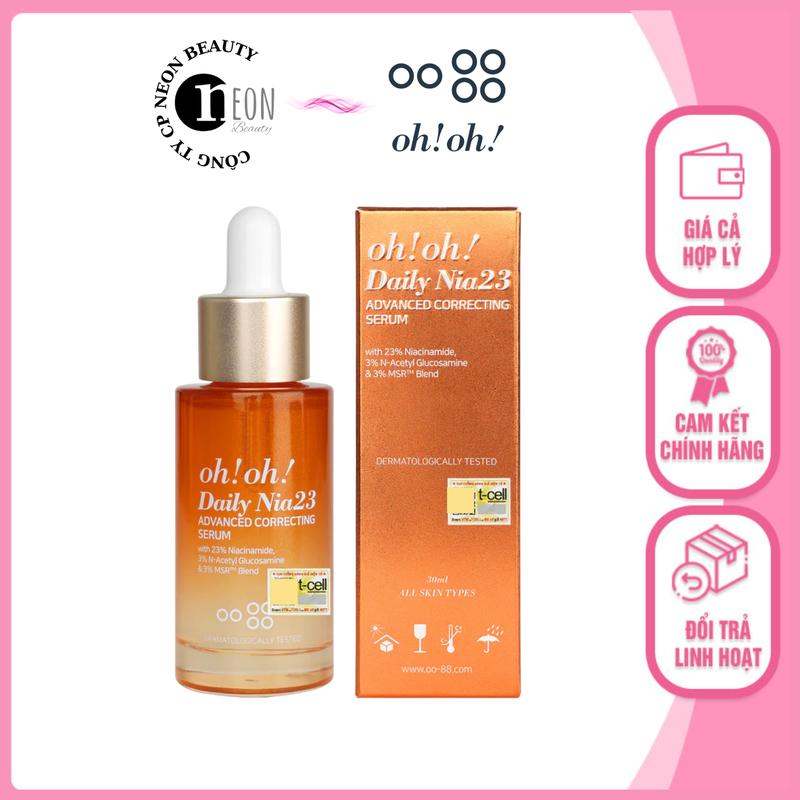 Tinh chất dưỡng sáng da & làm mờ vết thâm oh!oh! Daily Nia23 ADVANCED CORRECTING SERUM (30ml/chai)