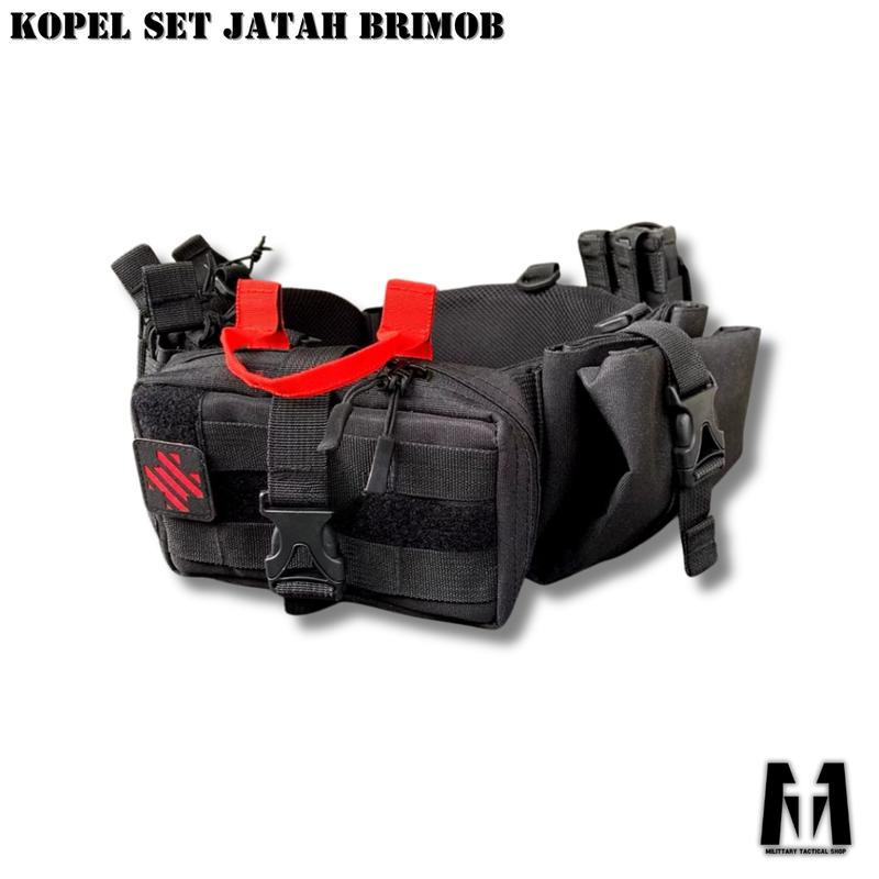 TERBARU!! | MTSHOP | KOPEL TACTICAL FULL SET HITAM MODEL JATAH/PEMBAGIAN COD sabuk kincir kopel  tactical topi  rimba kopel  tactical 2