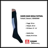 Gambar Kaos Kaki Panjang Bola Futsal | Football | Soccer | Sepatu 37-42 | Merah Strip Putih dari Gudang Stationary Kota Administrasi Jakarta Timur 4 Tokopedia
