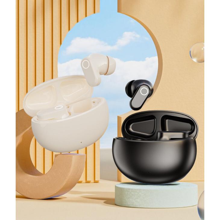 [COD] Yincoree [J16] Earphone Bluetooth 6.0 TWS - Reduksi Kebisingan Hybrid -48dB, 6-MIC ENC, 24 Jam Baterai, Latensi Rendah 0.04s, Audio 360° - Headset Nirkabel Kulit Gading untuk Gaming & Kerja In Ear Peredam Mikrofon Bawaan