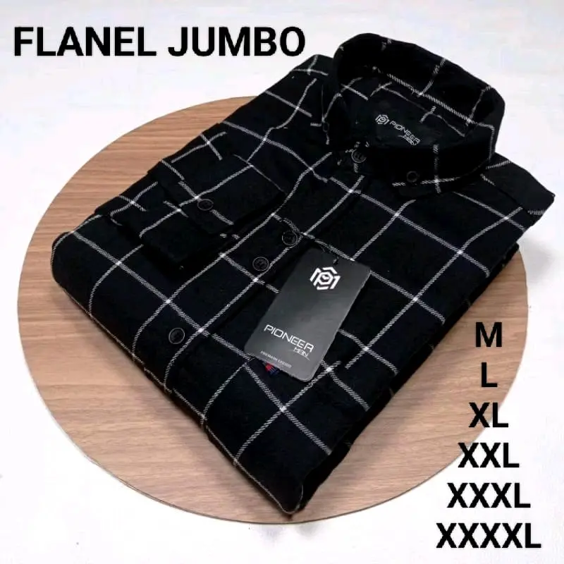 KEMEJA FLANEL MOTIF KOTAK CATUR BIRU M-4XL LENGAN PAJANG PRIA WANITA TERLARIS LUMBUT HALUS Casual Kain Lembut Distro 1