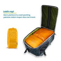 Gambar TORCH Dafi Cloth Pack Tas Baju Waterproof Pouch Travel Bag Organizer - YELLOW, L dari Torch Lembong Bdg Kota Bandung 4 Tokopedia