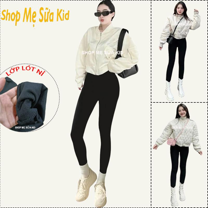 Combo 2 Có lẻ 1 quần & 2 quần Quần Legging Dài LÓT NỈ-L1 dày dặn co dãn 4 chiều dành cho Nữ Women Pants