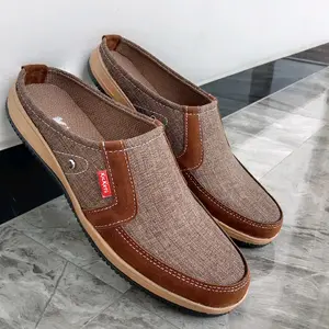 Sandal sepatu slop bustong pria model kekinian