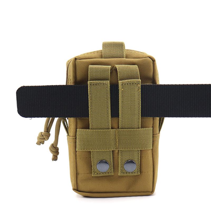 Product Introduction of Waist Bags Men's Outdoor Casual Waist Pack Coin Purse Mobile Phone Case nylon Work Waist Case Bag Army Military EDC Small Bag 16