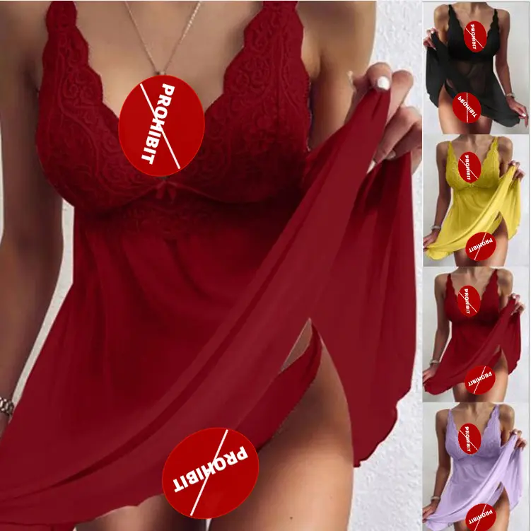 Plus Size Lingerie lace suspendersWomen Sexy pajamas