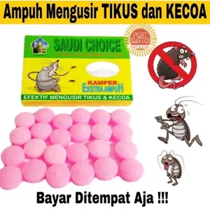 SAUDI KAMPER PENGUSIR TIKUS DAN KECOA 40 GRM SACHET KEMENKES
