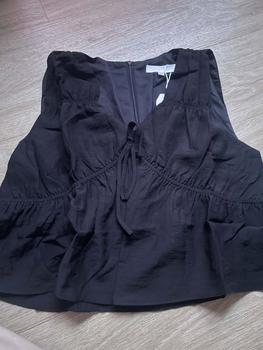 Product Review of Kelly Ruche Tie Blouse Black (Hollyhoque) from S**6 0