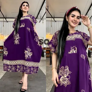 Daster rayon jumbo ld 130. Daster jumbo XXXL Lembut Tebal Wanita Bumil Busui