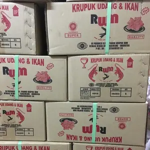 Terlaris Kerupuk Udang & Ikan Tipe Mede Merk Rum / Krupuk Udang Rum Dus 5Kg Best Quality