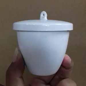 Cawan Krusibel 100ml | Crucible with Lid | China