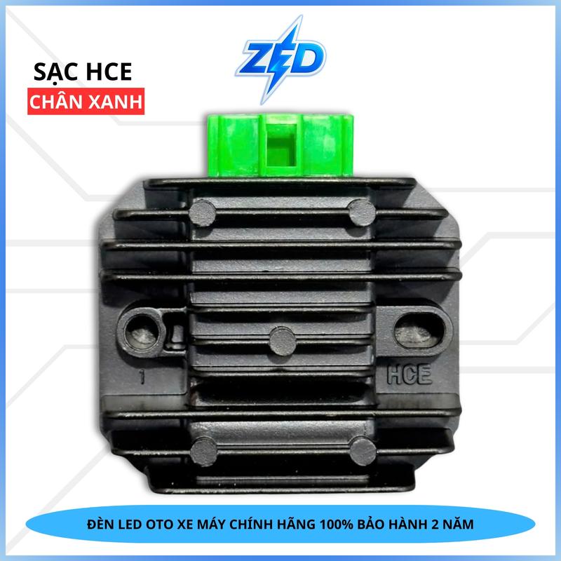 Sạc Độ Tặng Dòng HCE Chân Xanh Bản Mới 2025 - Có Dây Chuyển Sẵn Điện Bình,Tách Mass Dùng Tăng Dòng Điện Cho Các Dòng Xe Máy HONDA YAMAHA - Bảo Hành 1 Năm