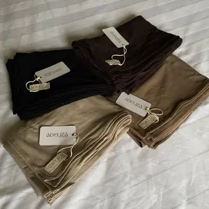 Kerudung Adeliza Collection Pasmina Dubai Rayon Tancell Premium Free Pouch Hijab Modern dan Nyaman dipakai Sehari-hari