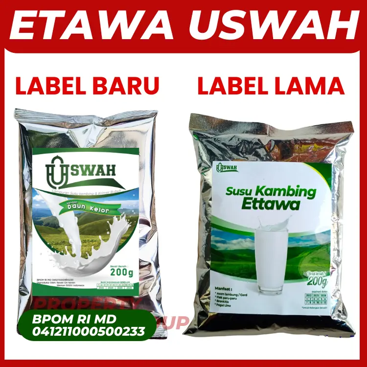 Susu Etawa Uswah Bubuk 1,2 KG + Bidara & Kelor untuk Kesehatan Tubuh - Milk 1