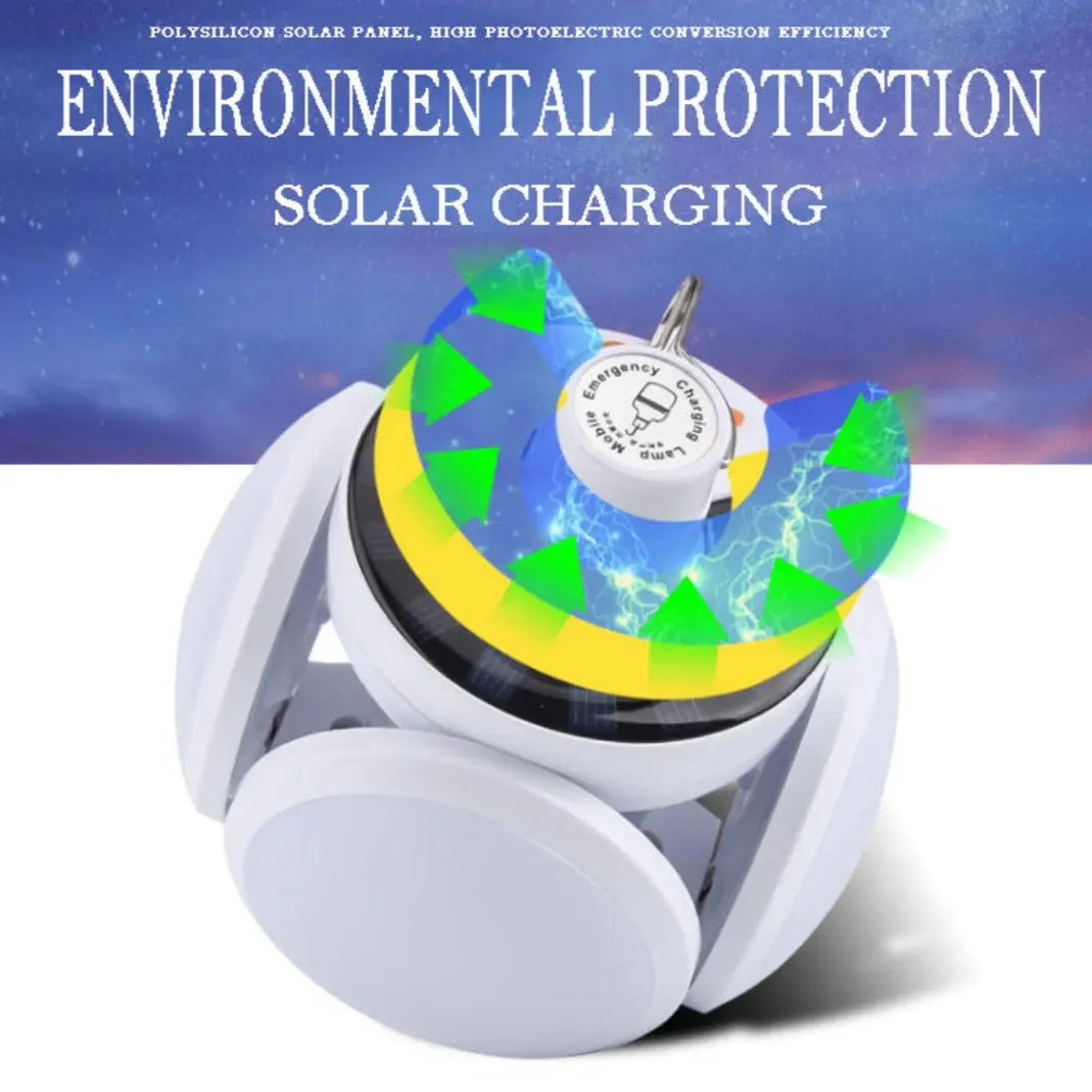 Lampu Solar Emergency Kaki Lima / Night Market Bazzar  LED Lipat Magic Dragon UFO 5 Sisi Gantung Rechargeable + Listrik Multifungsi Serbaguna  Terang 45W RainProof Cahaya Terang Baterai Usb