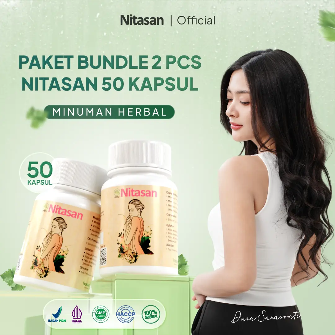 Nitasan Botol Isi 50 - Bundling 2 Botol - Curcuma Domesticae Rizoma & Zingiberis Offcinalis