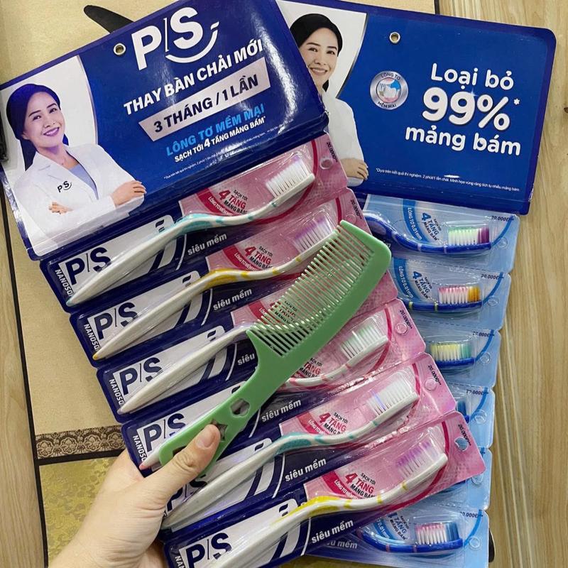 ( Combo 12 bàn chải tặng lược ) Bàn chải PS đánh răng siêu mềm làm sạch răng miệng.  Thẻ Cảm Ơn Cho Đơn Hàng Của Bạn - Thank You For Your Order - Sản Phẩm Chất Lượng Cao shop Hieutom