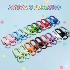 50 Pcs Ring Kait Lobster manik untuk meronce diy ganci