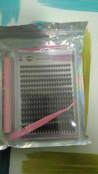 Product Review of European and American Thick Large Displacement 280 Clusters D Curved DIY Eyelash Segmented Single Cluster Grafting False Eyelashes from m**a d**i 1