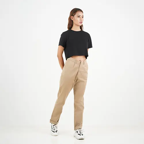 Women's Crew Cotton Crop Tee