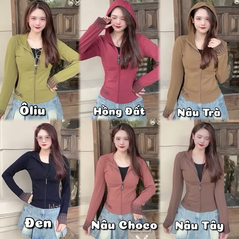 Áo Khoác Thể Thao Nữ Mẫu Mới 2025 Phom Vừa TH055 - Áo Khoác Chống Nắng Dệt Kim Co Giãn Thoáng Mát 2 Túi Khóa Kéo Tôn Dáng TH SPORT