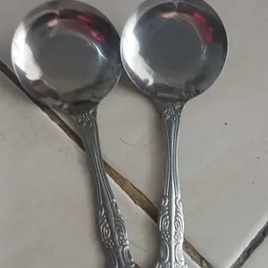 COD 2PCS Benefit pabrik centong/2pcsSendok Sop Stainless / Centong Kuah / Centong Sup / Sendok Sayur Stainless Polos