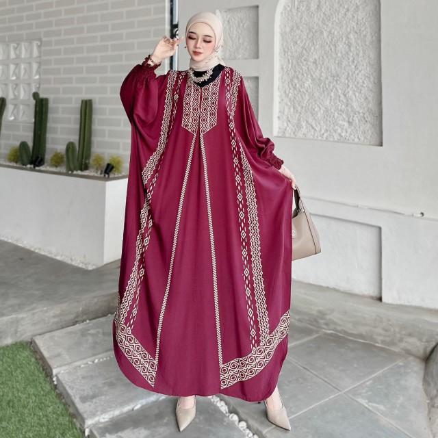 Product Introduction of Terbaru Kaftan Rayon Jumbo Premium Gamis Kaftan Lebaran Mewah Baju Muslim Wanita Kaftan Elegan Adem Dan Nyaman 25