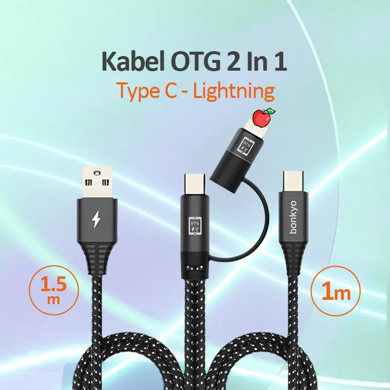 otg adapter cable two-in-one