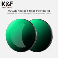 Gambar KNF Concept Filter Kit Hybrid VND2-32 + VND32-512 for DJI Osmo Action 3 / 4 / 5 Pro dari K&F Concept Authorized Dealer Kota Administrasi Jakarta Barat 1 Tokopedia