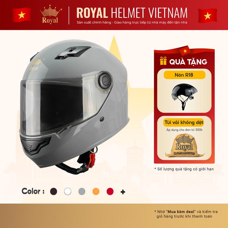 Mũ Bảo Hiểm Fullface Royal M79 Có Kính Chính Hãng, Nón Bảo Hiểm Đi Phượt Fullface Cao Cấp Cho Nam Nữ | Trực tiếp từ NSX
