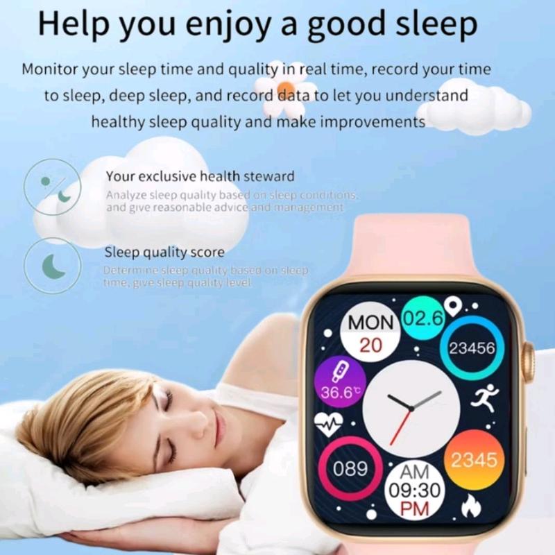 TERMURAH Jam Tangan Android Layar Sentuh Anti Air Smartwatch Pria Wanita Elegan Mewah Keren Kesehatan 4