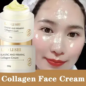 Collagen Cream 50g krim anti penuaan wajah anti wrinkle Pemutihan dan penghapusan Memperbaiki kusam krim untuk muka Glowing Melembabkan meningkatkan kekasaran krim pengencang  Mengencangkan Mencerahkan Pelembab Melembutkan Perawatan Facial Hitam Aging