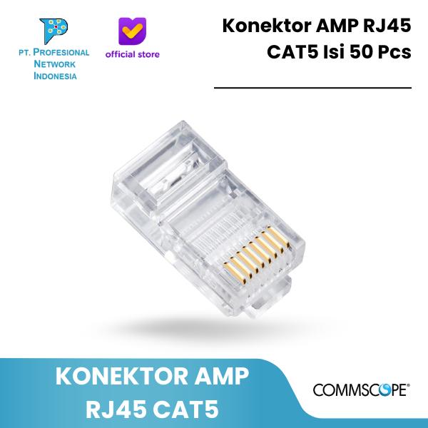 Jual Konektor AMP COMMSCOPE RJ45 CAT5 Isi 50 Pcs - Jakarta Pusat ...