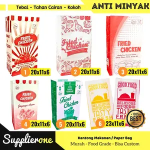Kantong Fried Chicken   Kemasan Fried chicken  Paperbag Chicken  Kantong Kertas Fried Chicken  Bungkus Fried chicken   Paperbag   Kantong Makanan Kertas