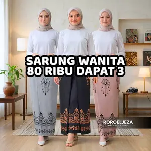 100 RIBU DAPAT 3 SARUNG WANITA [GOYOR ADEM]