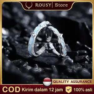 Cincin Couple Tunangan Perak S925, Desain Minimalis & Elegan untuk Pria dan Wanita, Hadiah Romantis