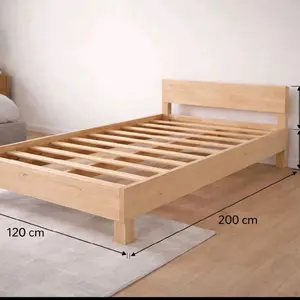 DS Divan Kayu Solid Mahoni Promo Produk Baru dengan Headbord dan Sandaran Kepala Ukuran komplit