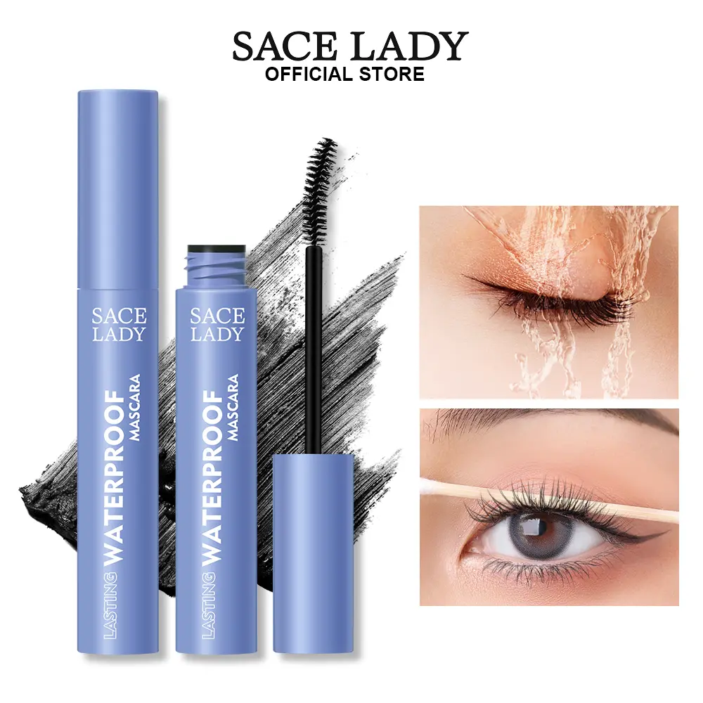 [COD] SACE LADY Mascara Waterproof Volumizing Mascara Eyelash Curling Long Lasting Eye Makeup 6g