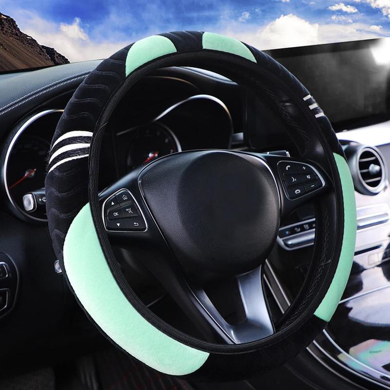 Product Introduction of Car Plush Steering Wheel Cover Steering Wheel Cover Elastic Wheel Car Accessories Steering I3Y5 36