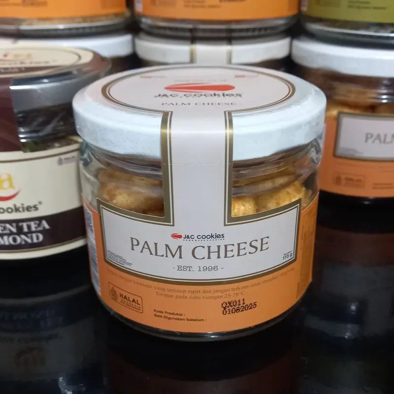 Palm Cheese JnC Cookies Kue Kering Lebaran Toples Kaca Toples Jar 2