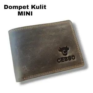 Dompet Pria Mini FULL KULIT Sapi Dompet Kulit Luar Dalam Kartu Uang Kulit Crazy Horse