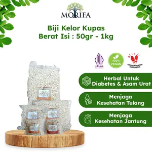 MORIFA Biji Kelor Kupas Kernel 500gr-1kg Peeled Moringa Seeds Vacum Organik Halal