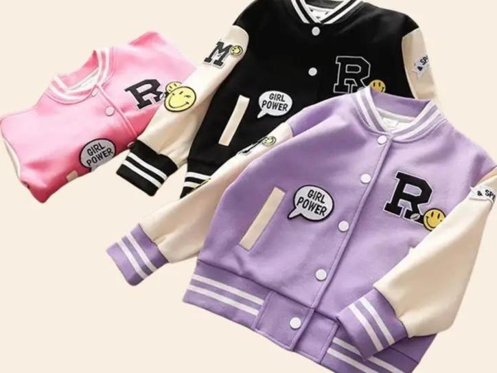 Product Introduction of KG R SMILE KIDS JACKET BOMBER - JACKET BASEBALL ANAK - BAHAN FLEECE GRAMASI 240 - DETAIL SABLON - SWEATER BOMBER ANAK-ANAK 11