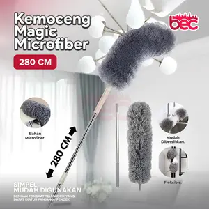 Bibit Unggul - Kemoceng Microfiber 280cm Tarik Tekuk Panjang Alat Pembersih Langit-Langit Rumah