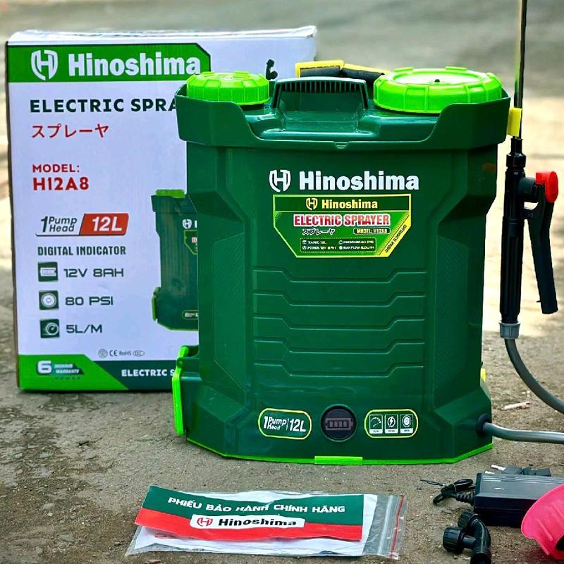  Bình xịt điện HINOSHIMA 12L  1 Bơm  công nghệ Nhật  bảo hành 12 tháng 