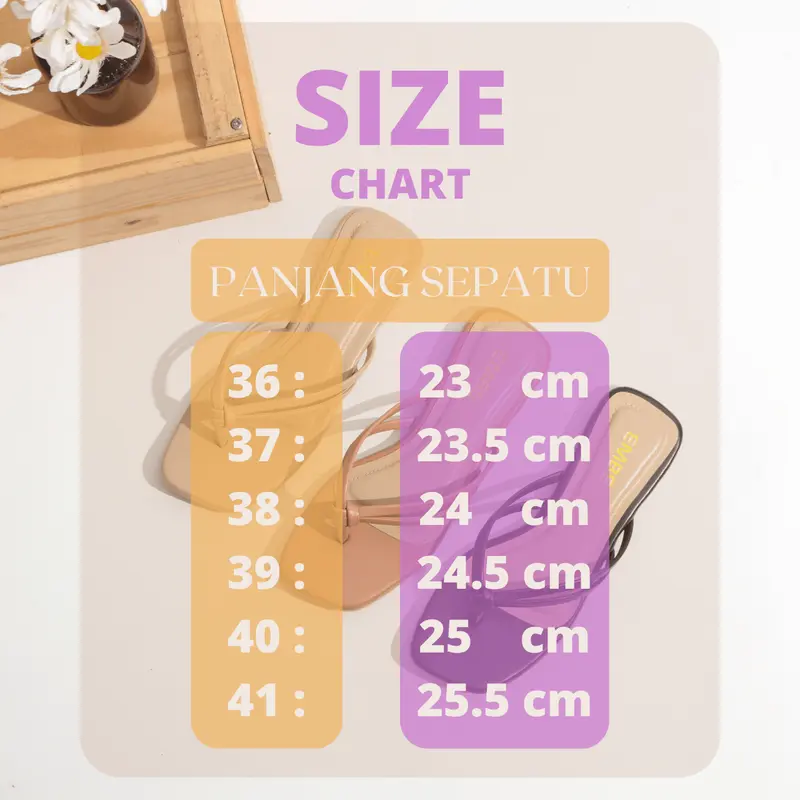 EMBE Diana Sandal Flat Jepit Teplek Wanita 4