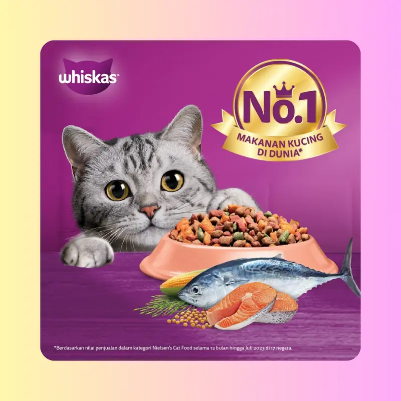 whiskas kering repack 800 gram kering makanan kucing dewasa 1+ Adult 1