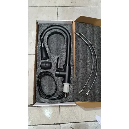 【Siap Stok COD】Sink Tarik Keran Cuci Piring Fleksibel Stainless Faucet Sprayer kran  Kitchen sink kran air cuci piring 8